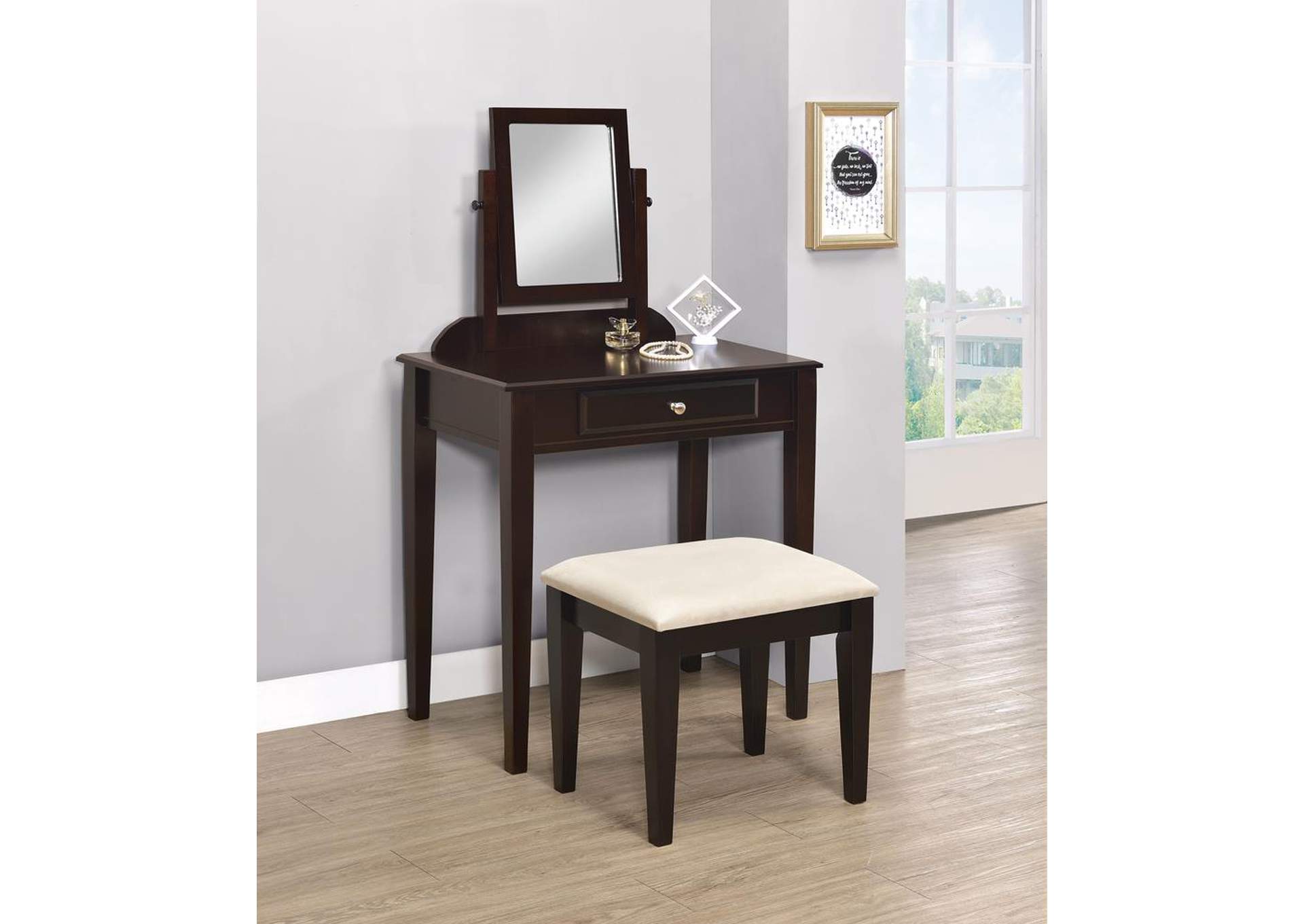 Vanity & Stool Set,ABF Coaster Furniture