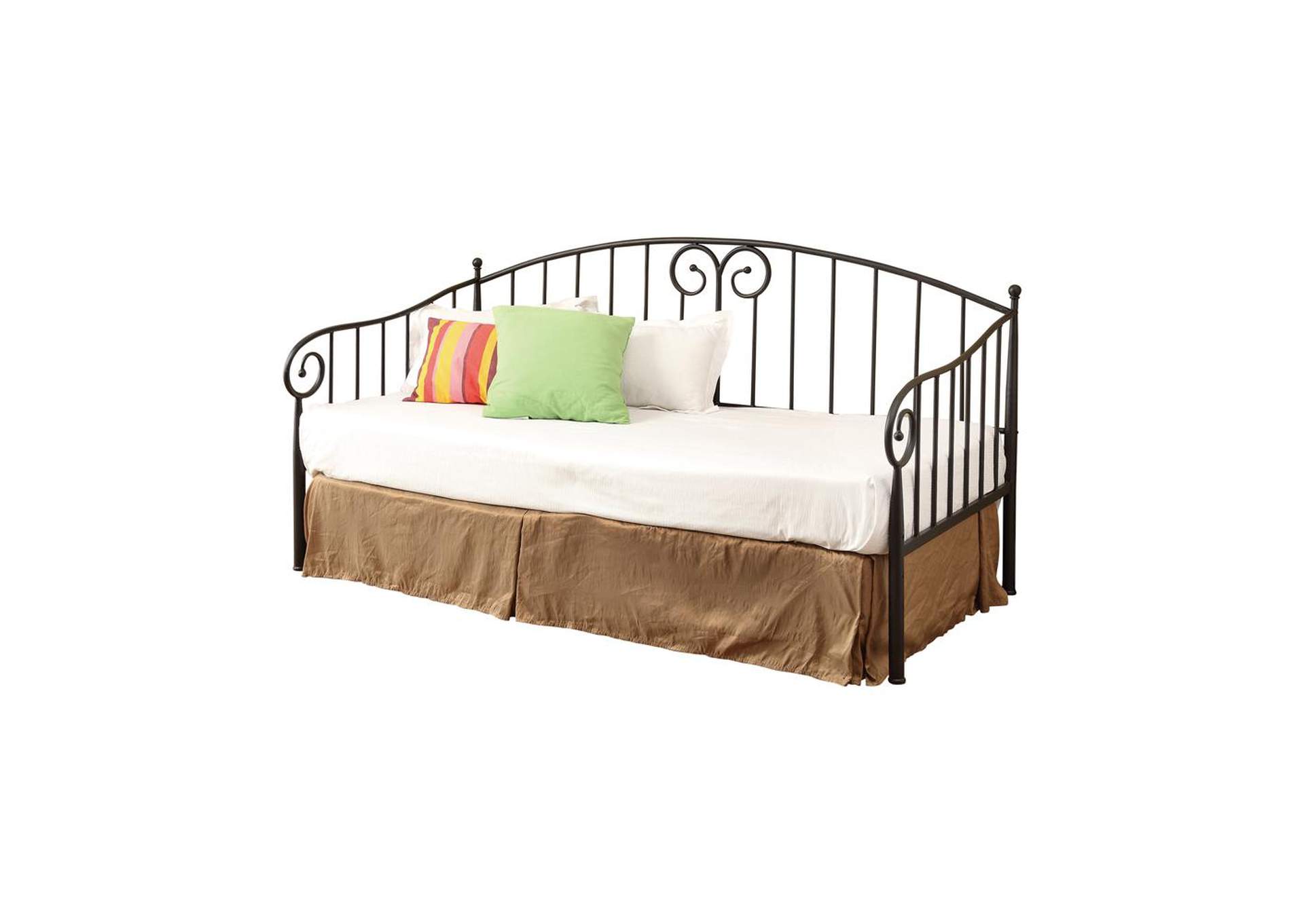 Pampas Traditional Black Metal Twin Daybed,Coaster Furniture