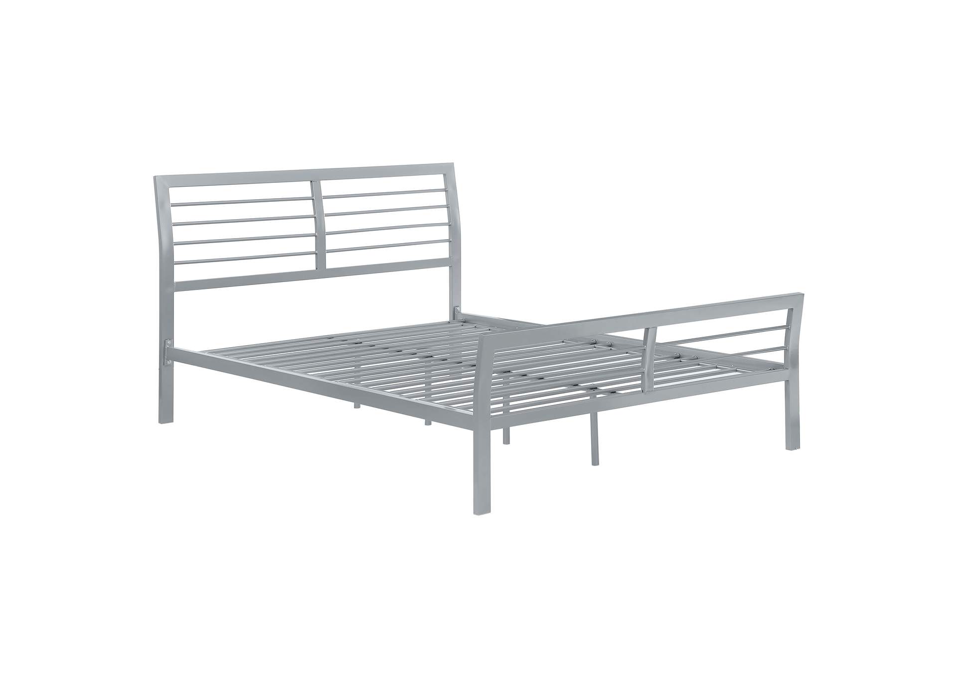 Cooper Full Metal Bed Silver,Coaster Furniture