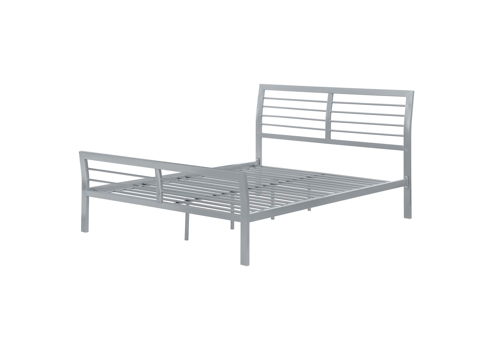 Cooper Full Metal Bed Silver,Coaster Furniture