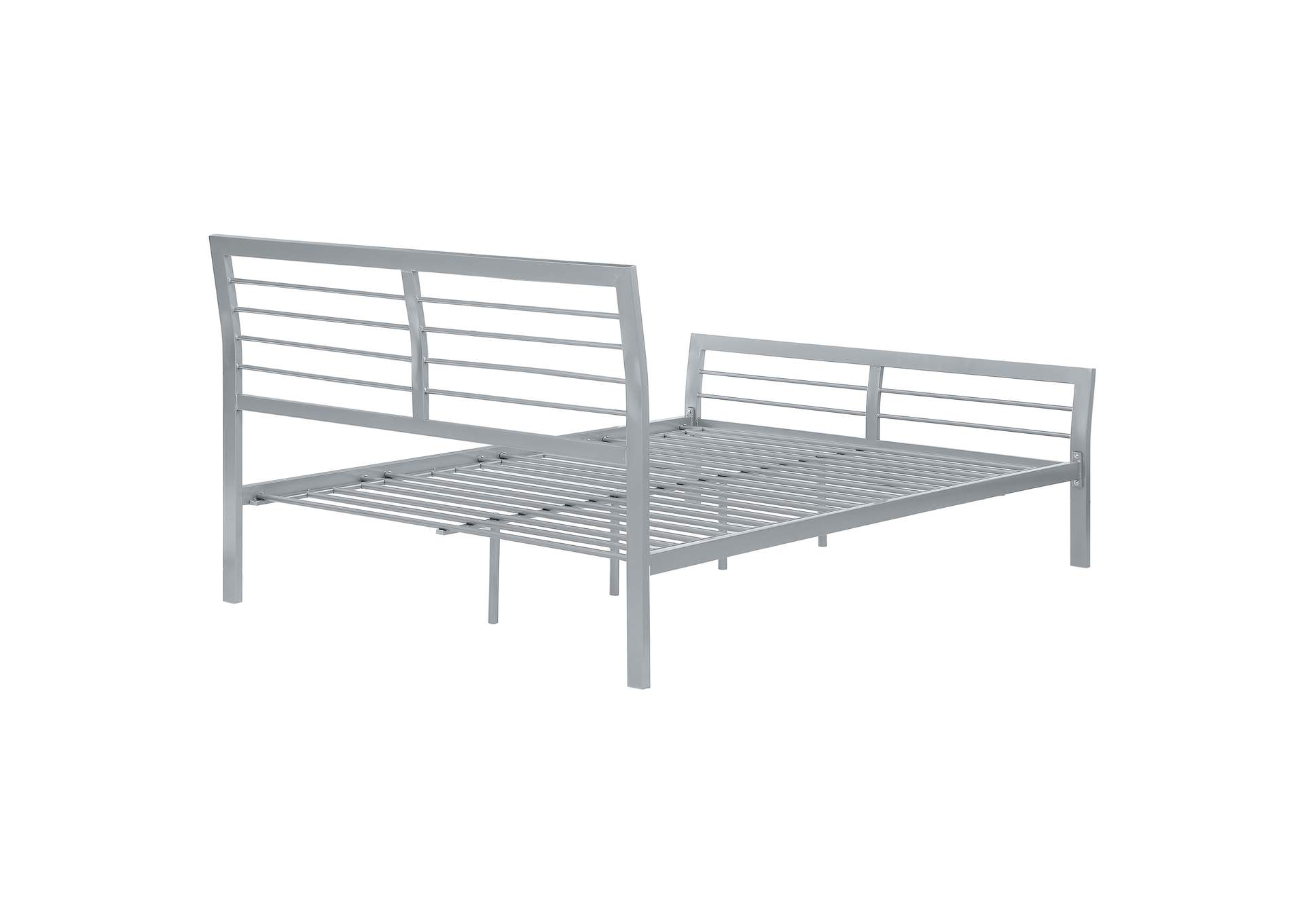 Cooper Full Metal Bed Silver,Coaster Furniture