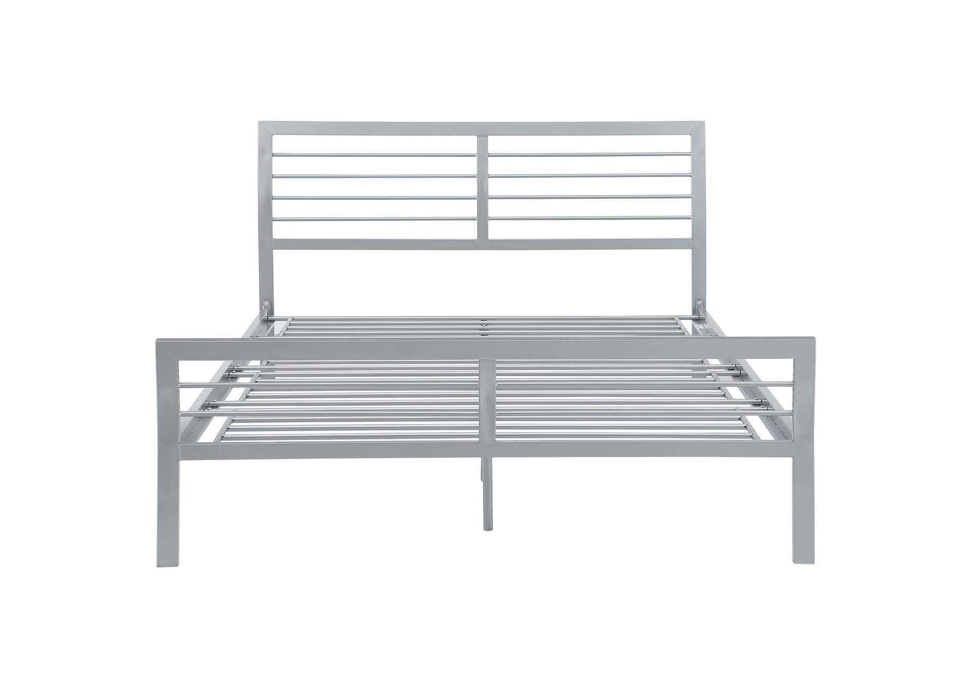 Cooper Queen Metal Bed Silver,Coaster Furniture