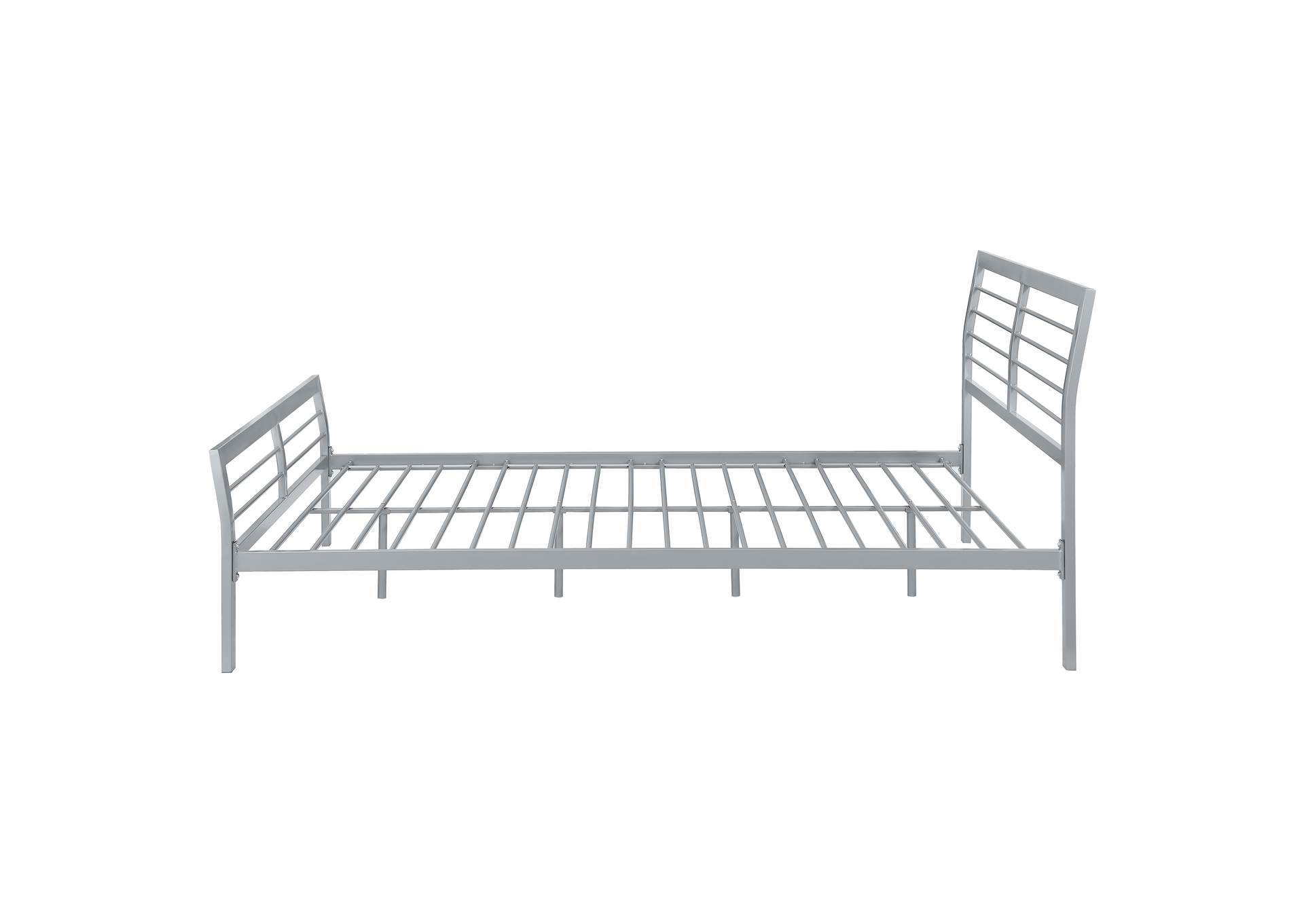 Cooper Queen Metal Bed Silver,Coaster Furniture