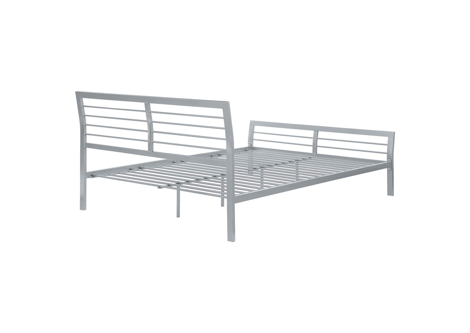 Cooper Queen Metal Bed Silver,Coaster Furniture