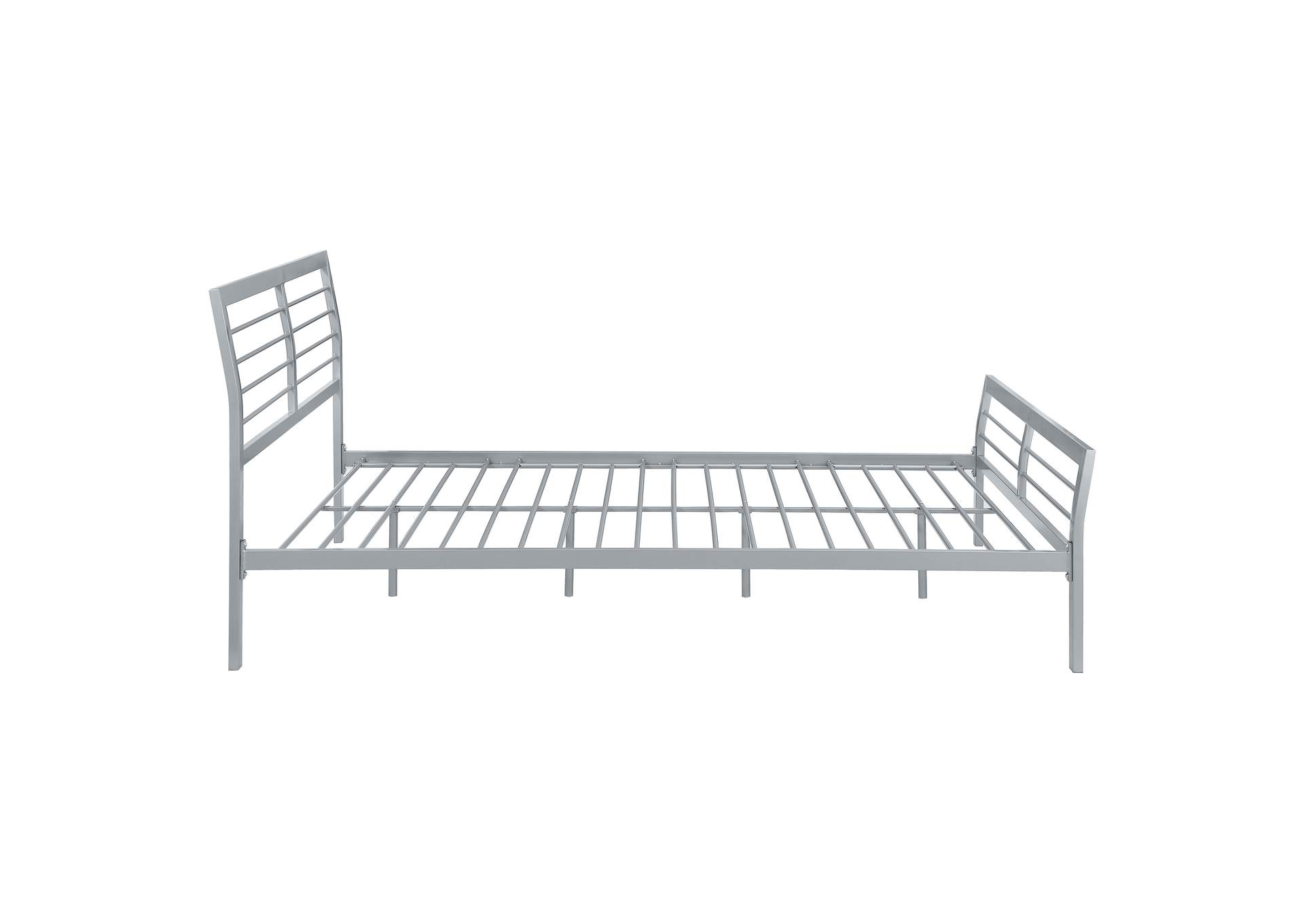 Cooper Queen Metal Bed Silver,Coaster Furniture