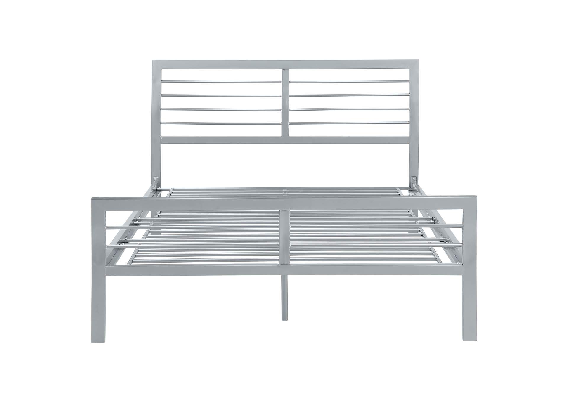 Cooper Twin Metal Bed Silver,Coaster Furniture