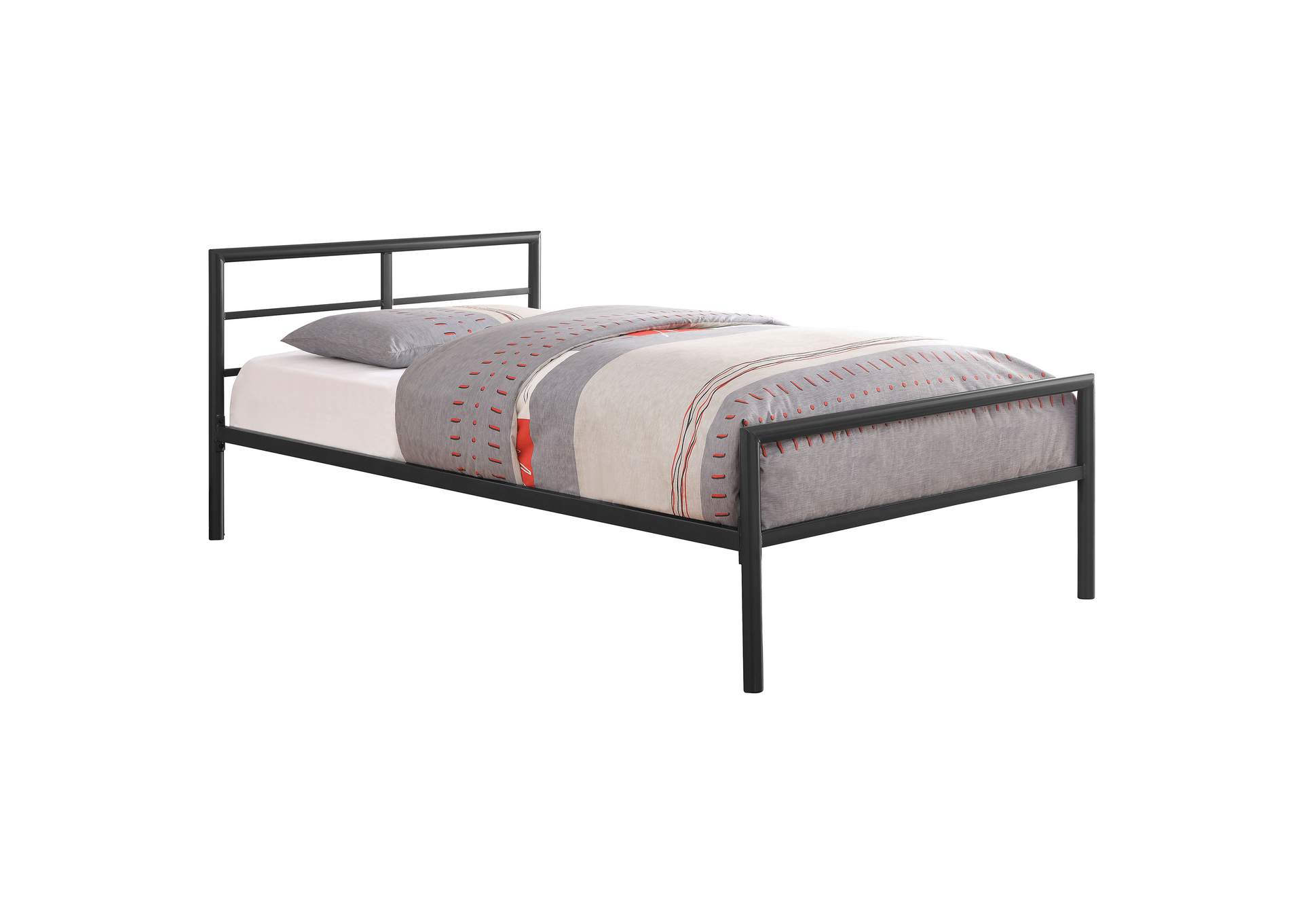 Fisher Twin Metal Bed Gunmetal,Coaster Furniture