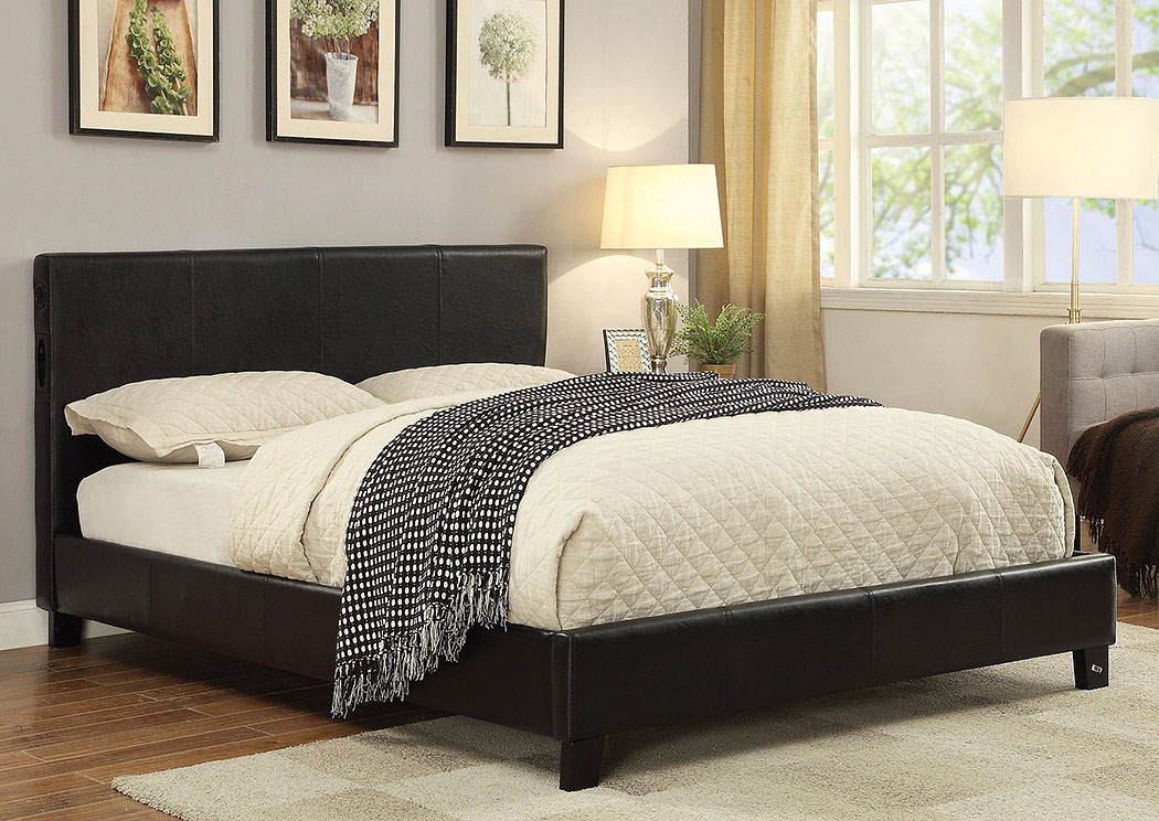 Black Full Bluetooth Bed,Coaster Furniture