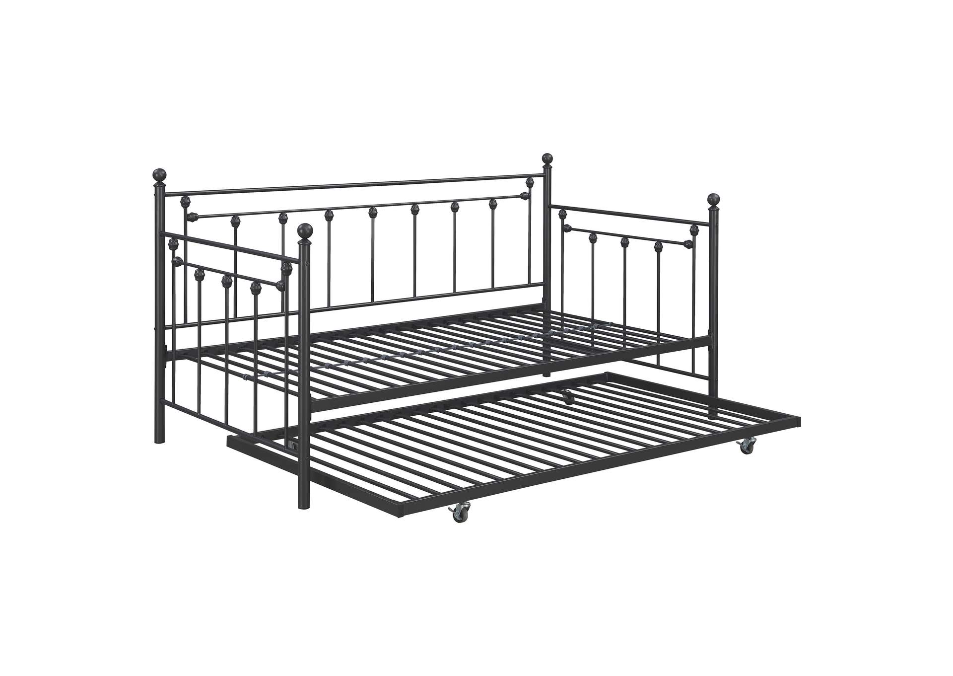 Nocus Spindle Metal Twin Daybed with Trundle,Coaster Furniture