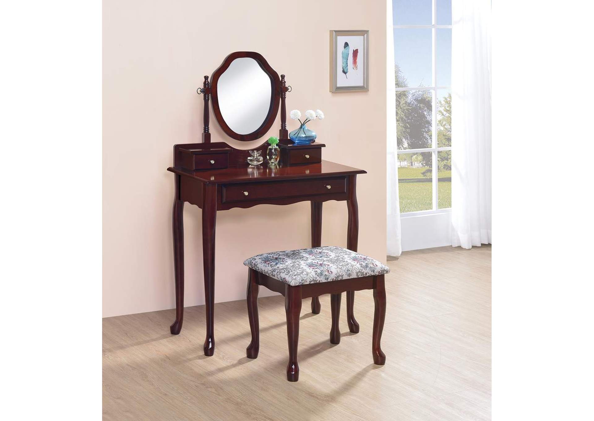 Vanity & Stool Set,ABF Coaster Furniture