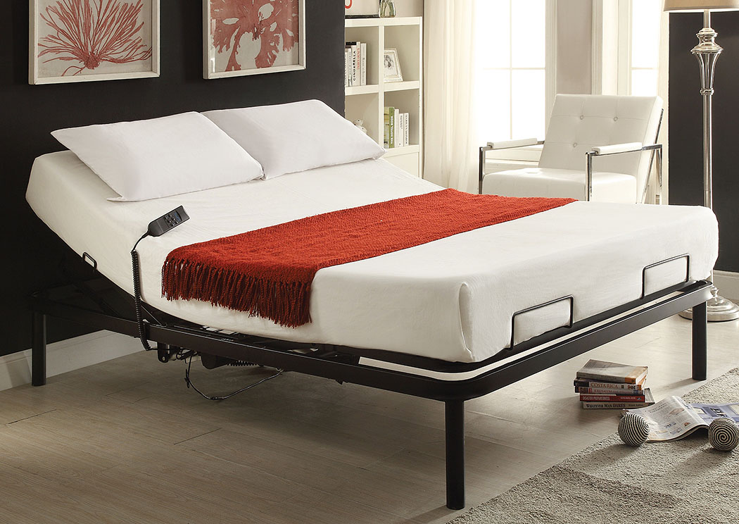 Matte Black Adjustable Full Bed,ABF Coaster Furniture