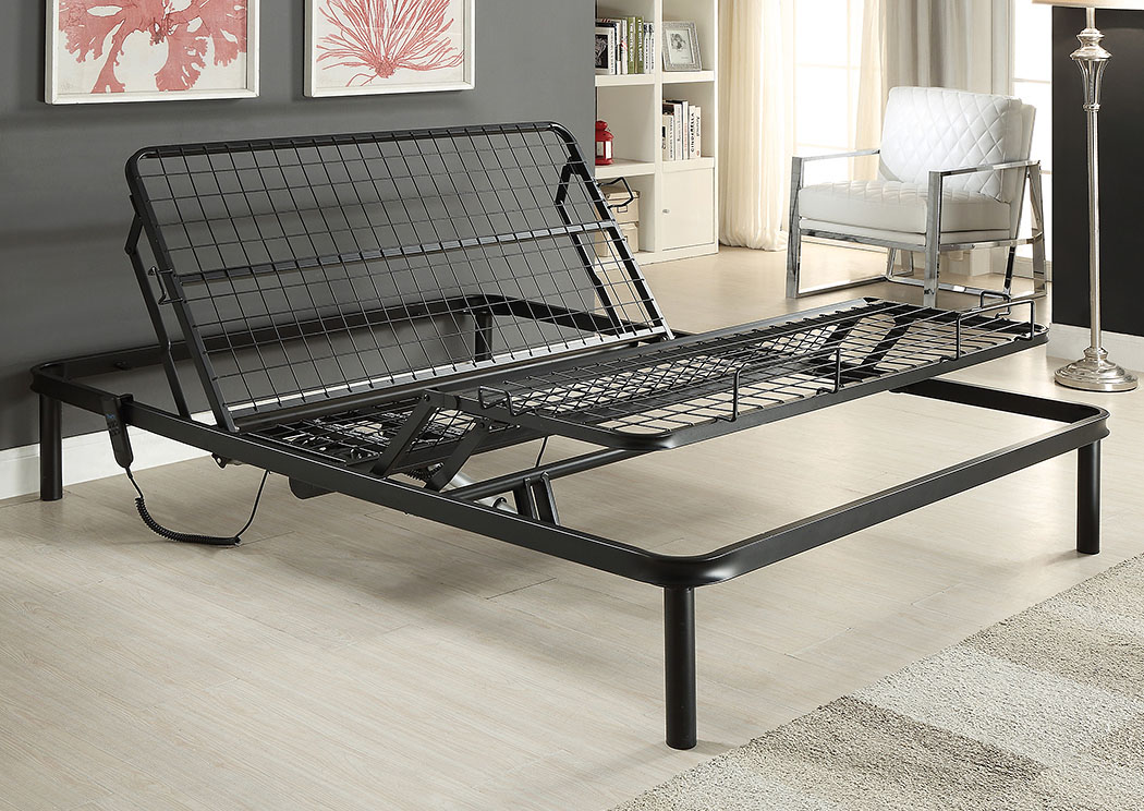 Matte Black Adjustable Queen Bed,ABF Coaster Furniture