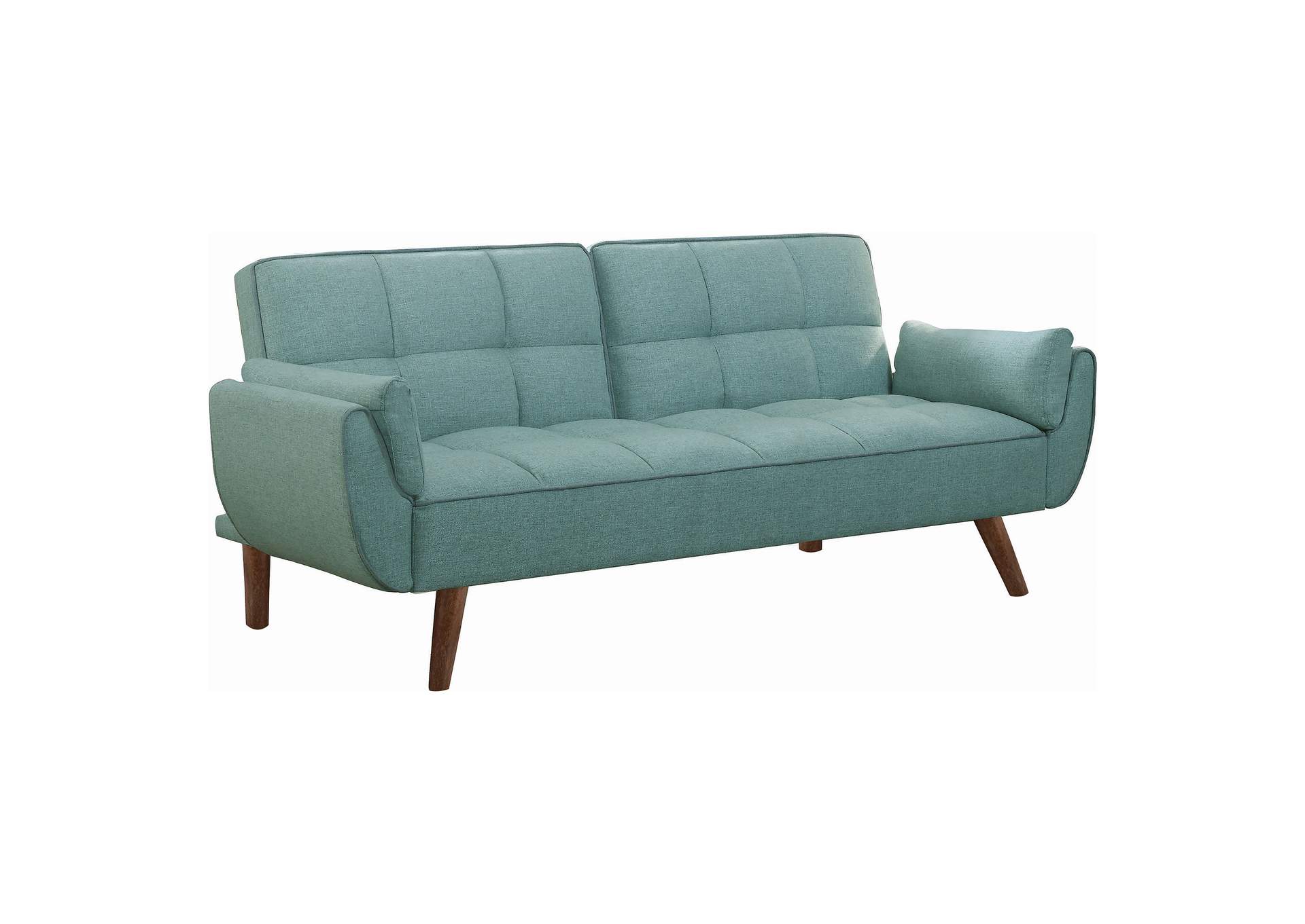 Caufield Biscuit-tufted Sofa Bed Turquoise Blue,Coaster Furniture