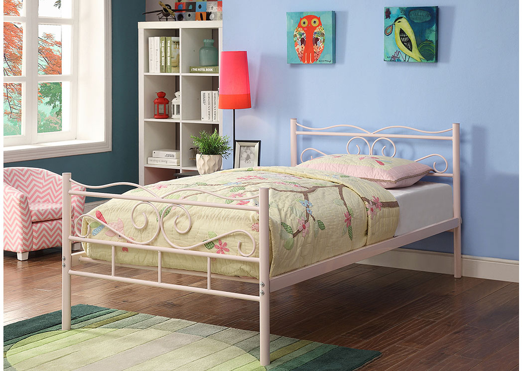Pink Twin Bed,ABF Coaster Furniture