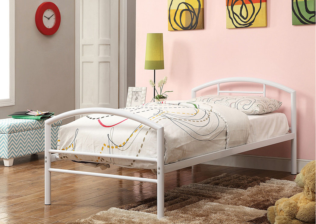 White Twin Bed,ABF Coaster Furniture