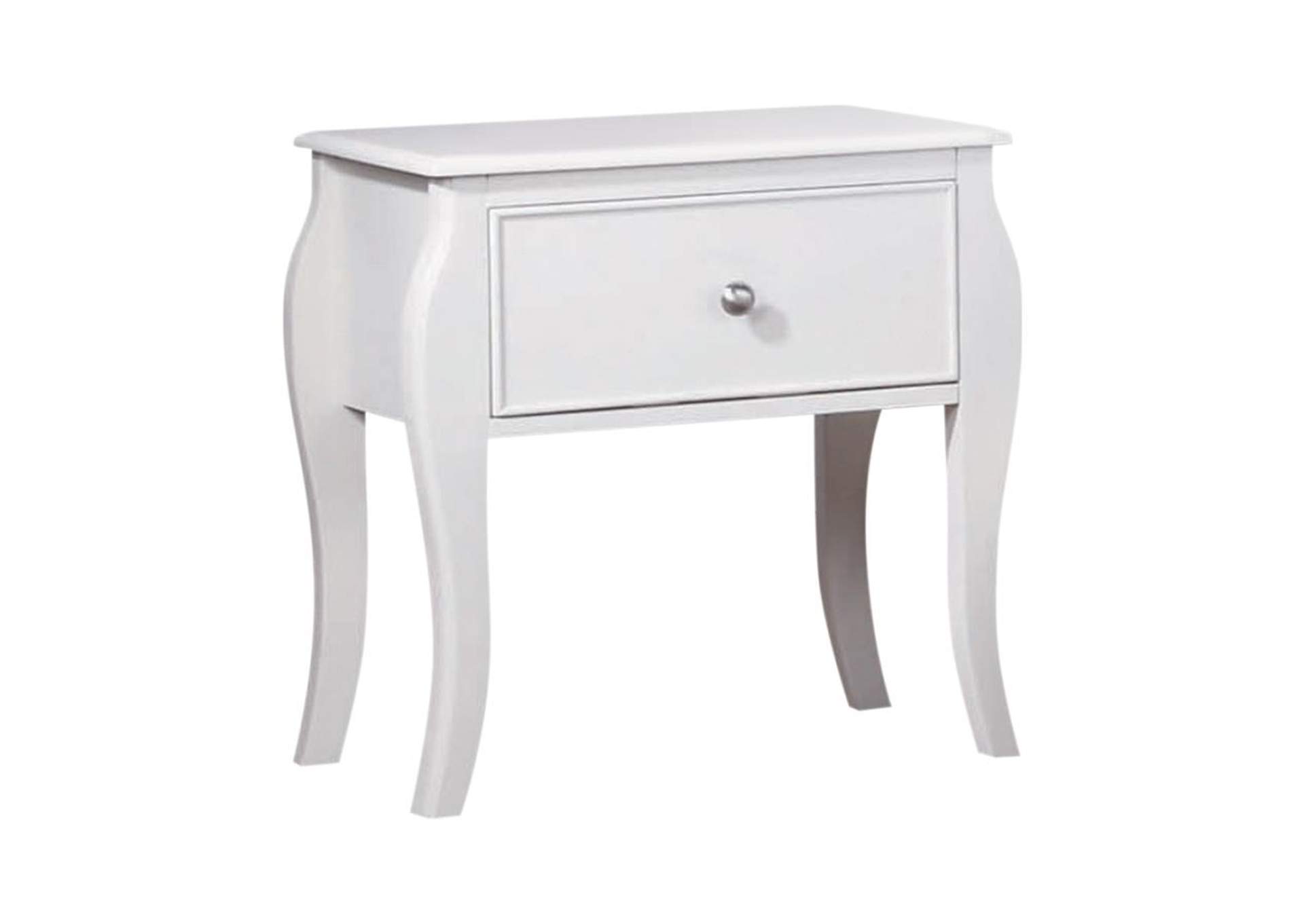 Dominique 1 - drawer Nightstand White,Coaster Furniture