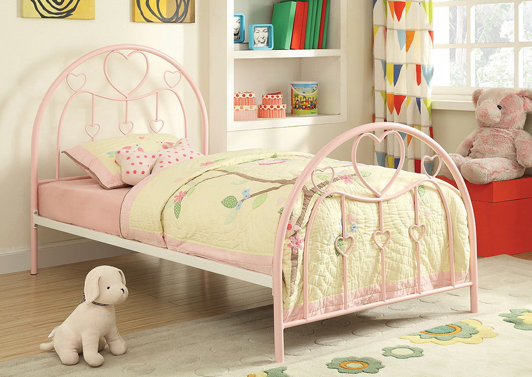 Juliette Sandy Yellow & Pink Twin Bed,ABF Coaster Furniture