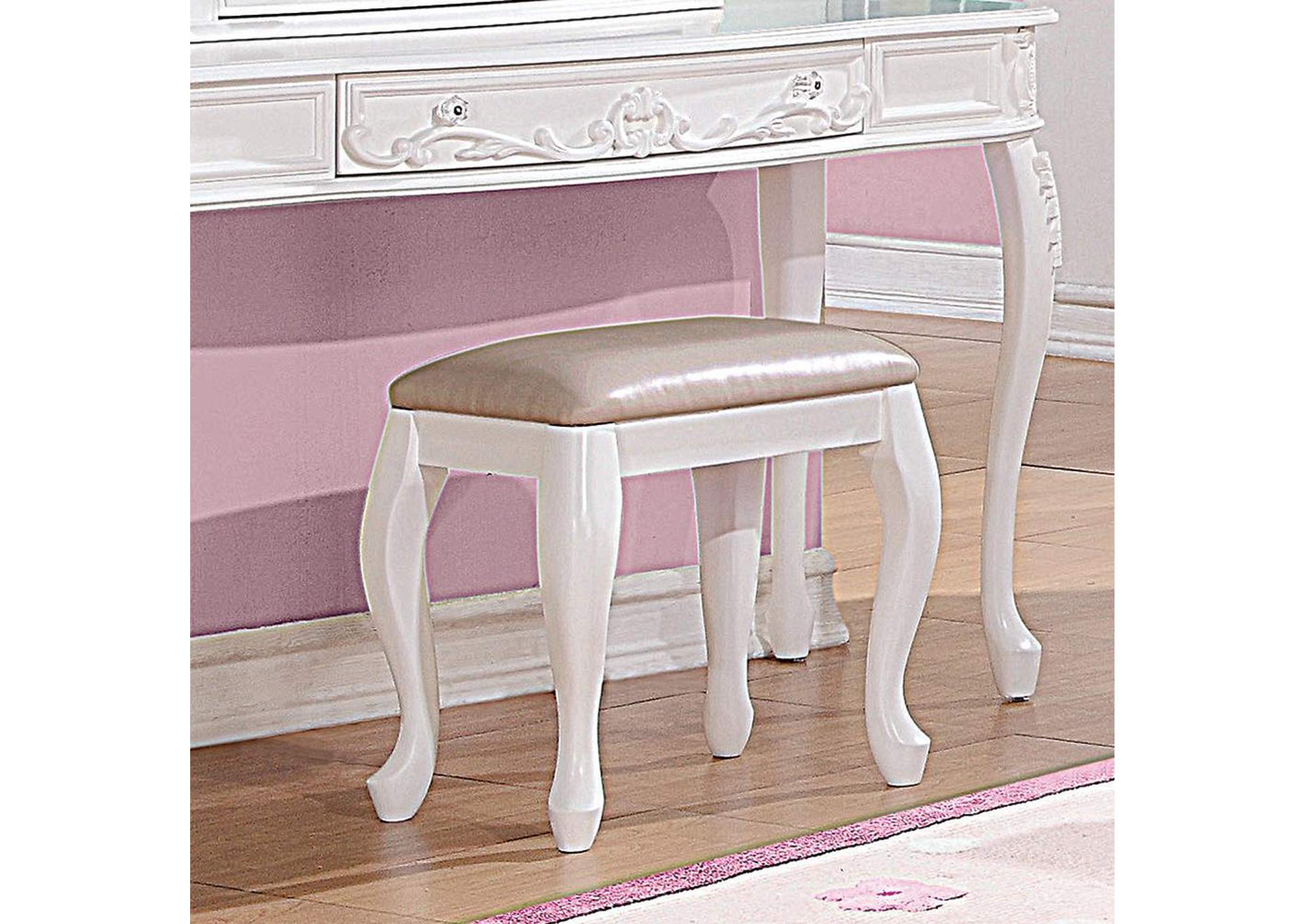 White Stool,ABF Coaster Furniture