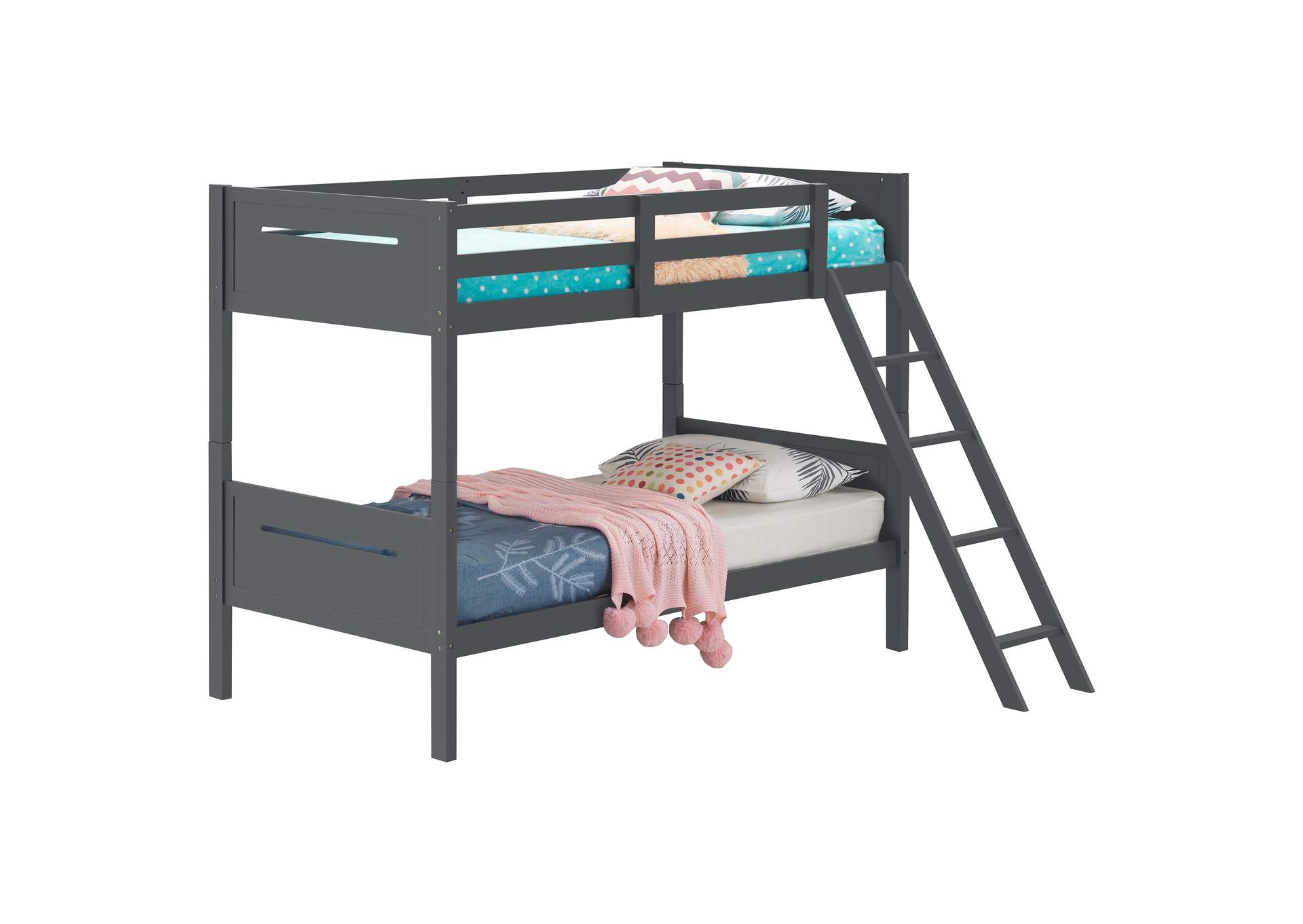 Littleton Twin/Twin Bunk Bed Grey,Coaster Furniture