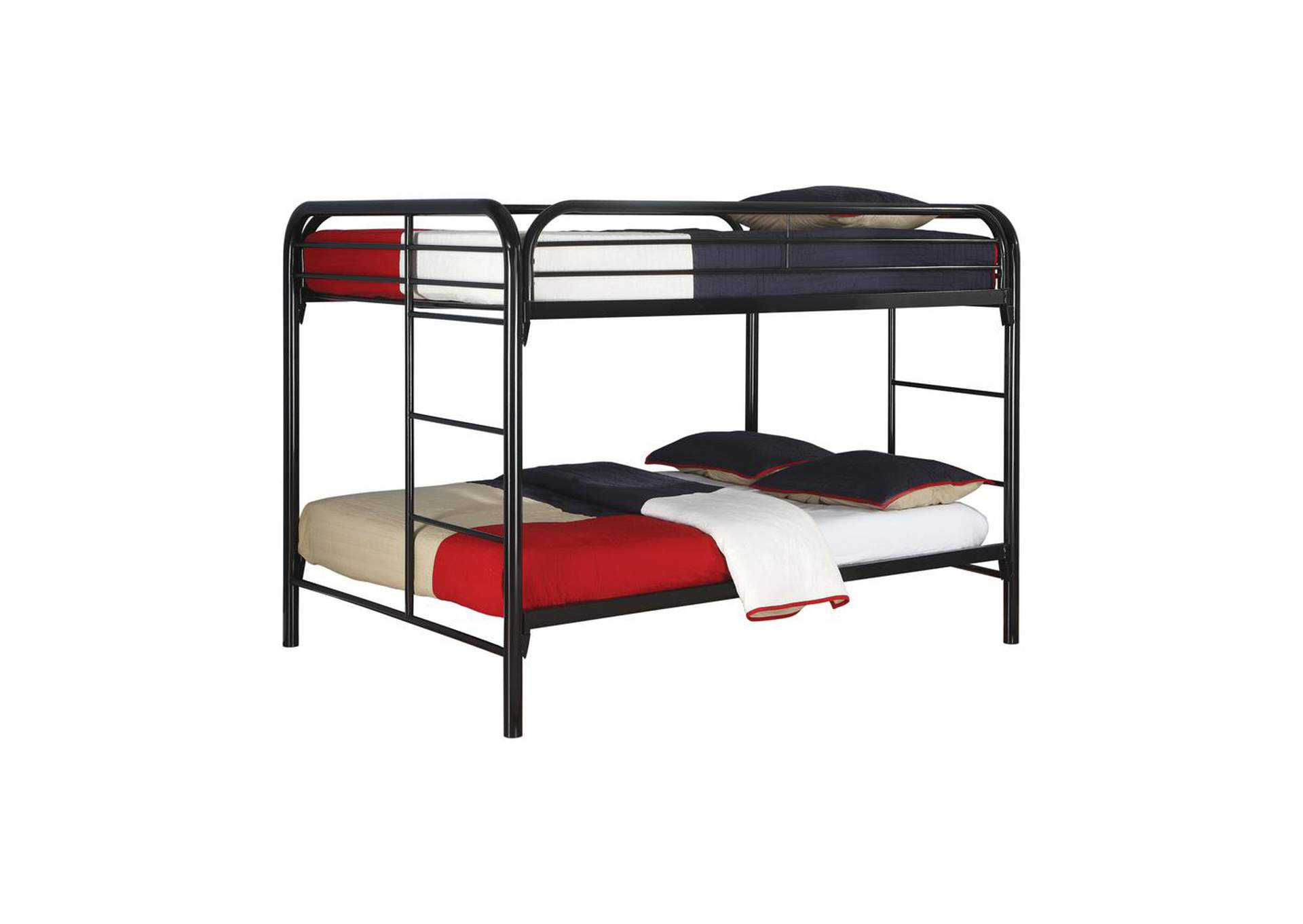 Gallery Fordham Black Full-Over-Full Bunk Bed,Coaster Furniture
