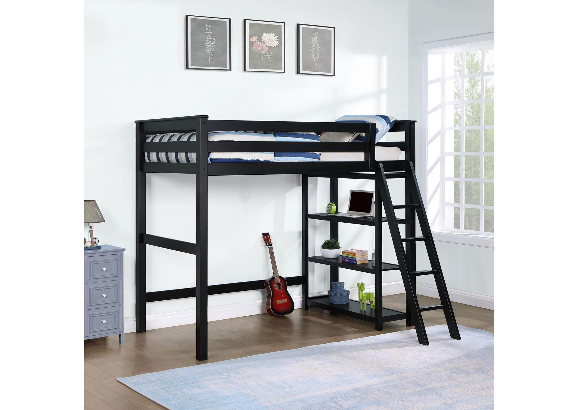 TWIN WORKSTATION LOFT BED,Coaster Furniture