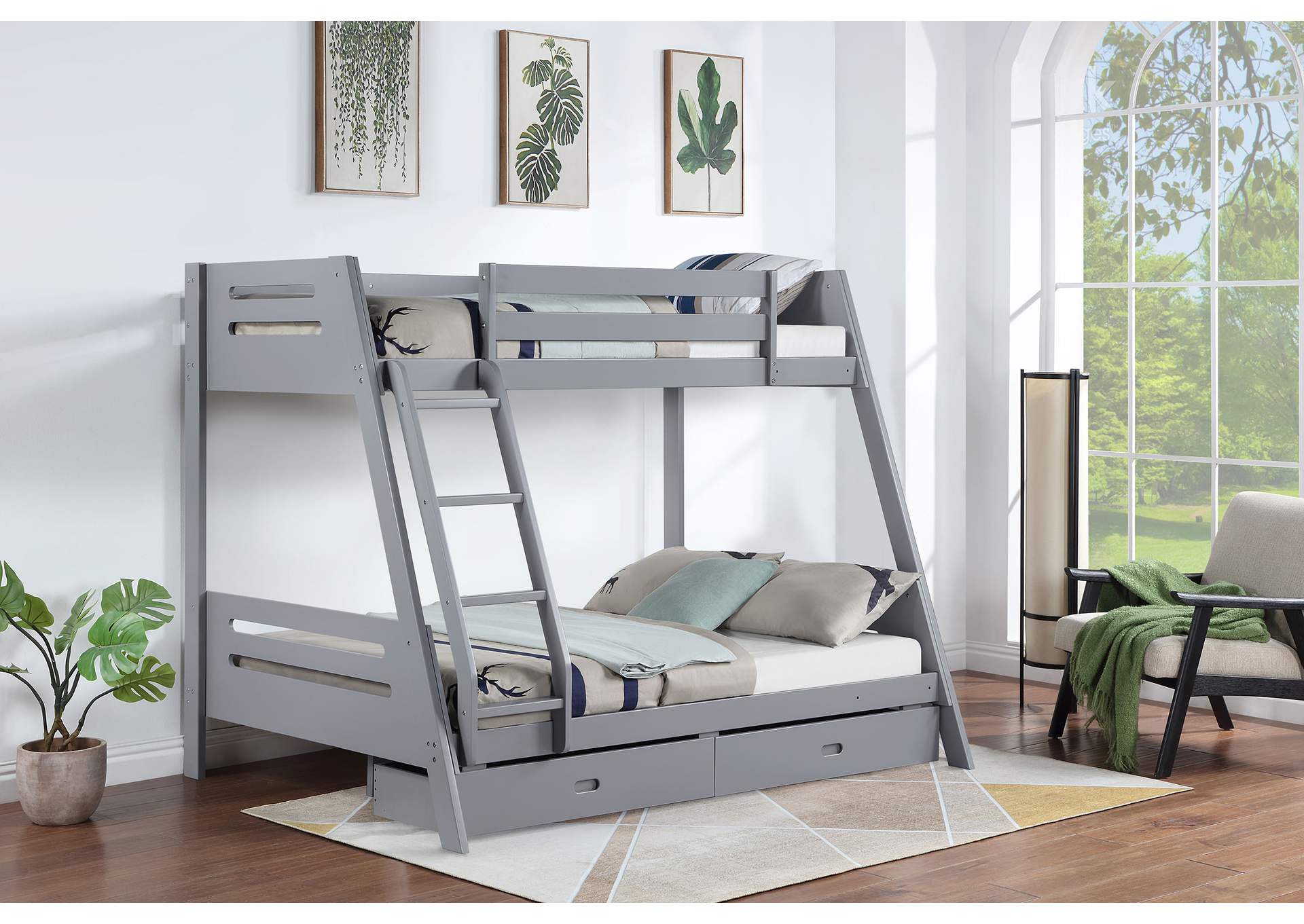 TWIN / FULL BUNK BED,Coaster Furniture