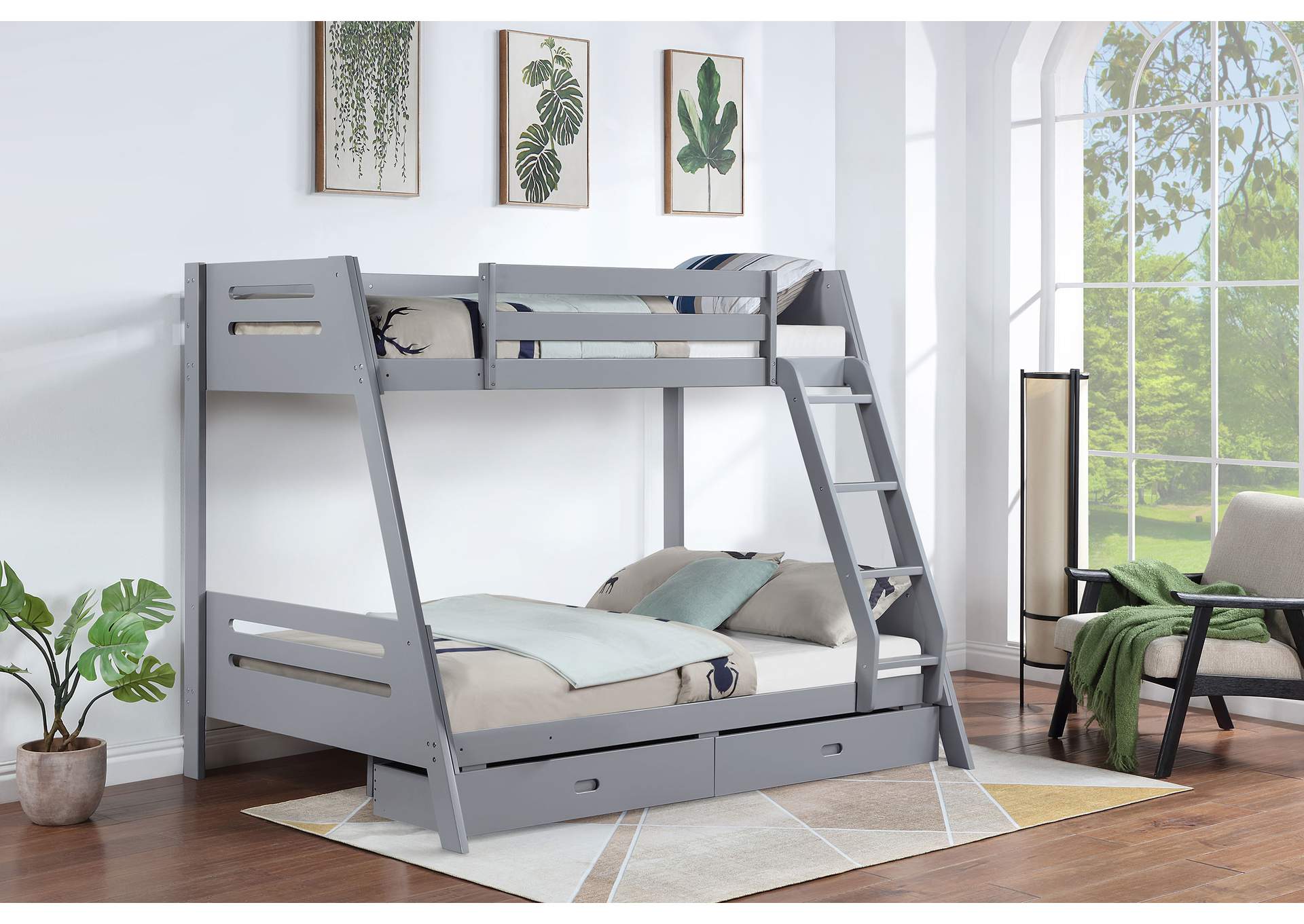 TWIN / FULL BUNK BED,Coaster Furniture