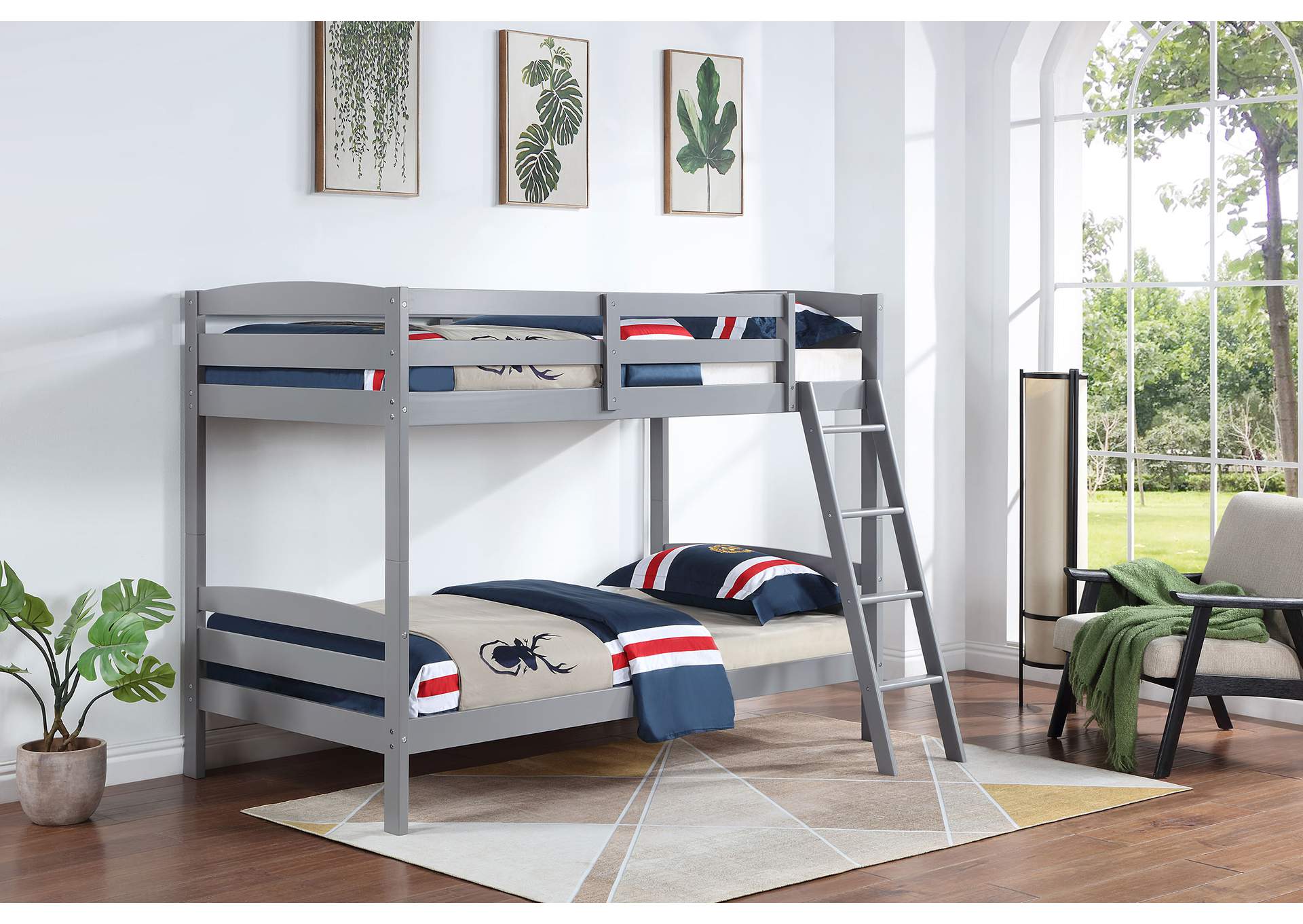 TWIN / TWIN BUNK BED,Coaster Furniture