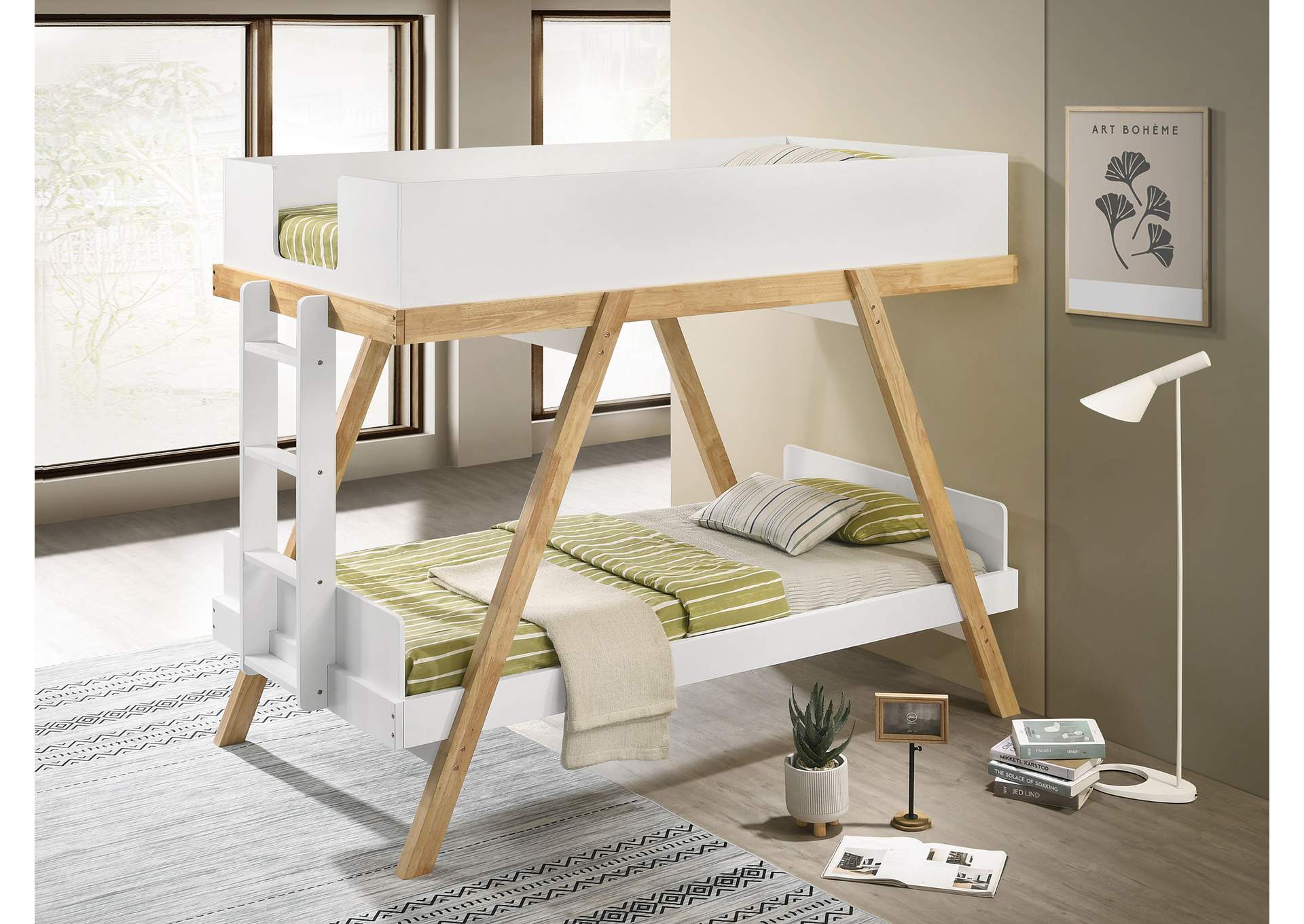 TWIN / TWIN BUNK BED,Coaster Furniture