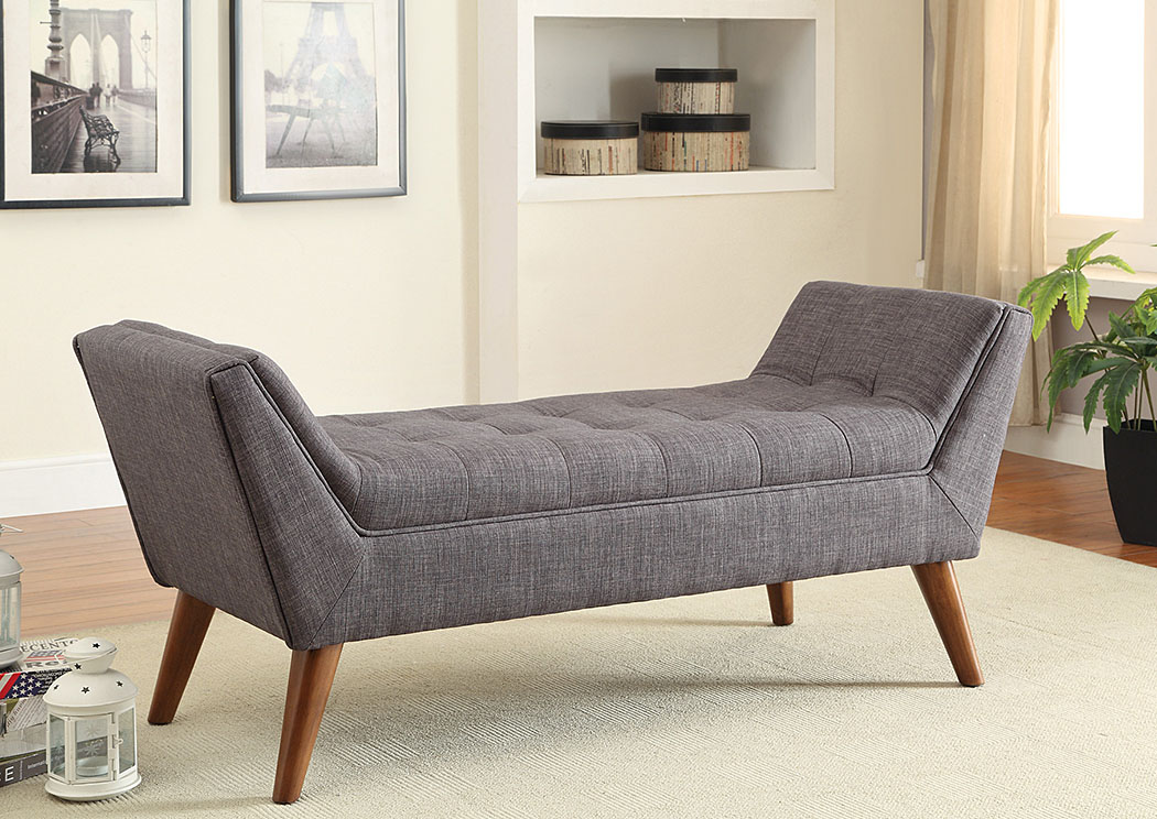 Grey & Warm Brown Bench,ABF Coaster Furniture