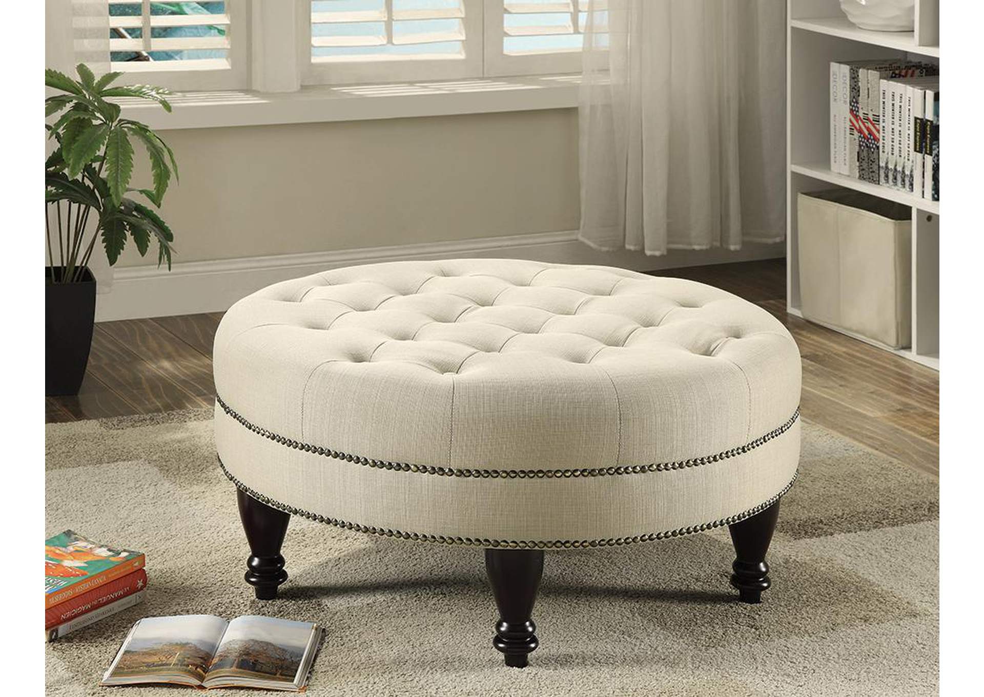 Dark Brown Ottoman,ABF Coaster Furniture