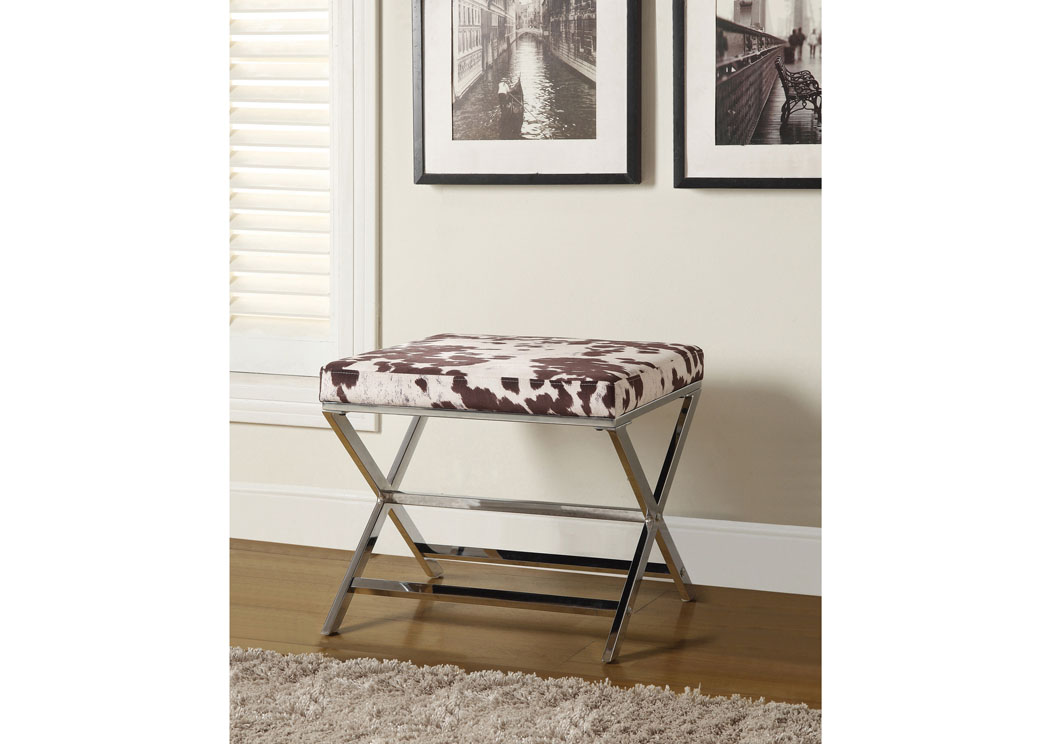 Cow & Brown Ottoman,ABF Coaster Furniture