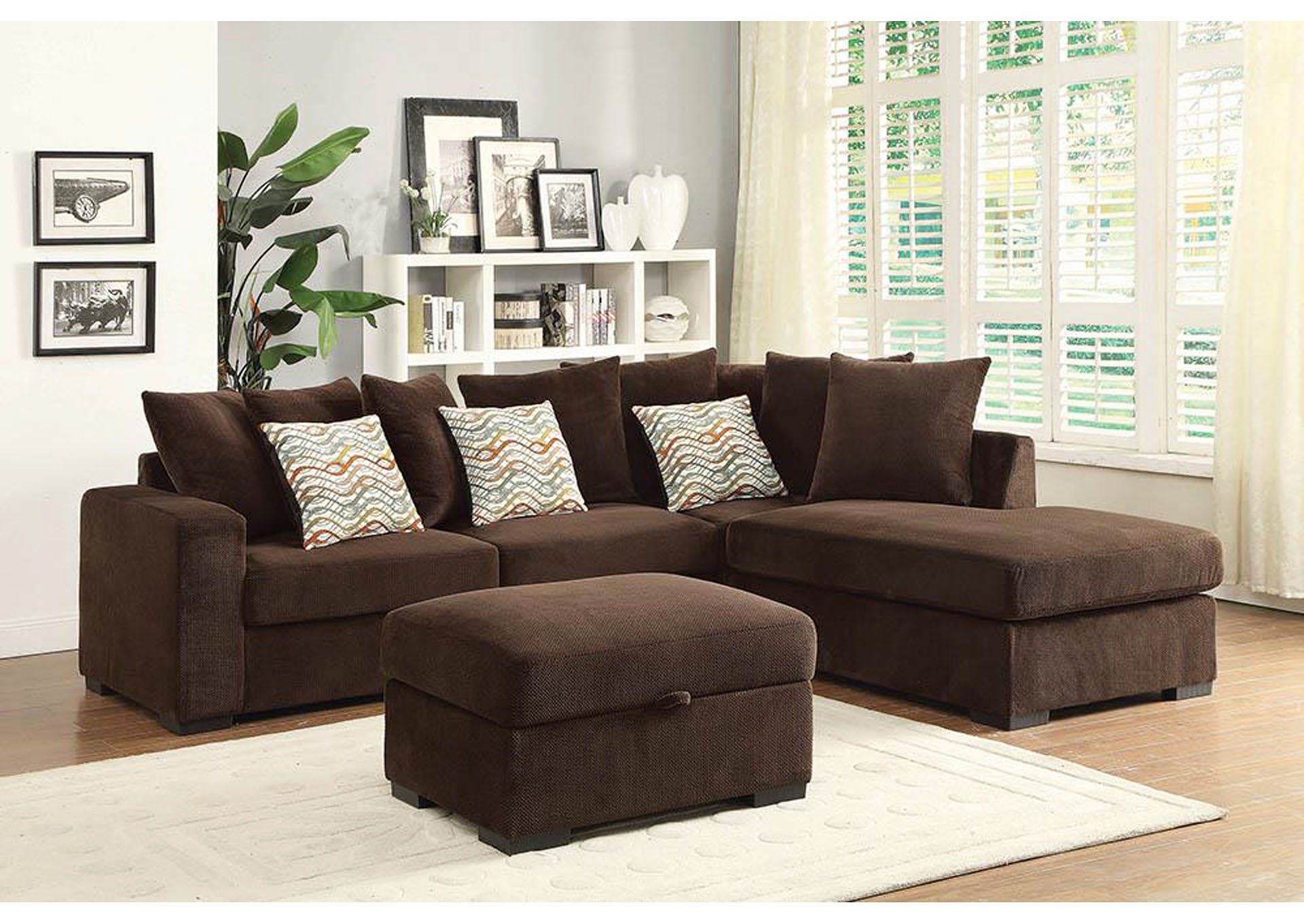 Brown Ottoman,ABF Coaster Furniture