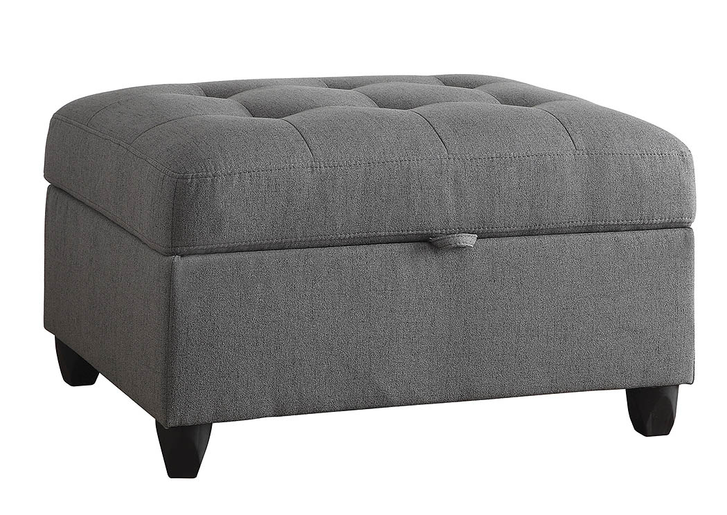 Grey Storage Ottoman,ABF Coaster Furniture