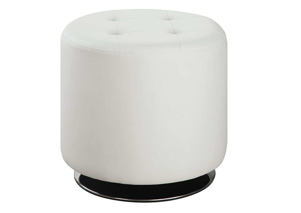 White Ottoman,ABF Coaster Furniture