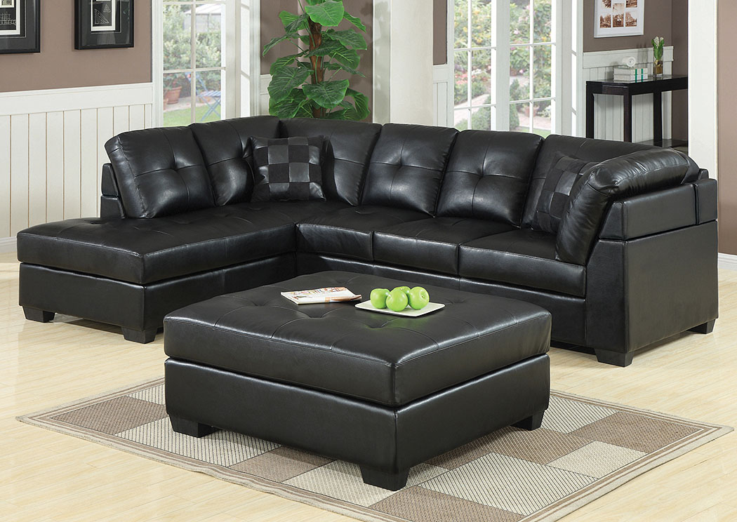 Darie Black Sectional,ABF Coaster Furniture