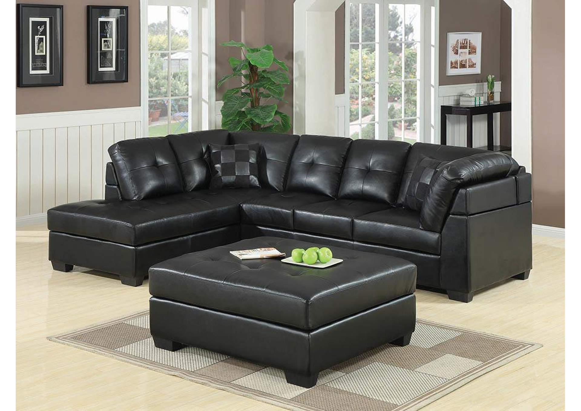 Darie Black Ottoman,ABF Coaster Furniture