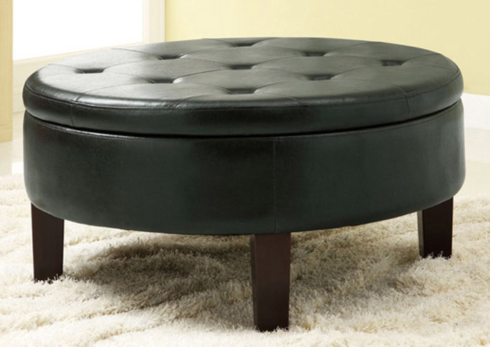 Black Storage Ottoman,ABF Coaster Furniture