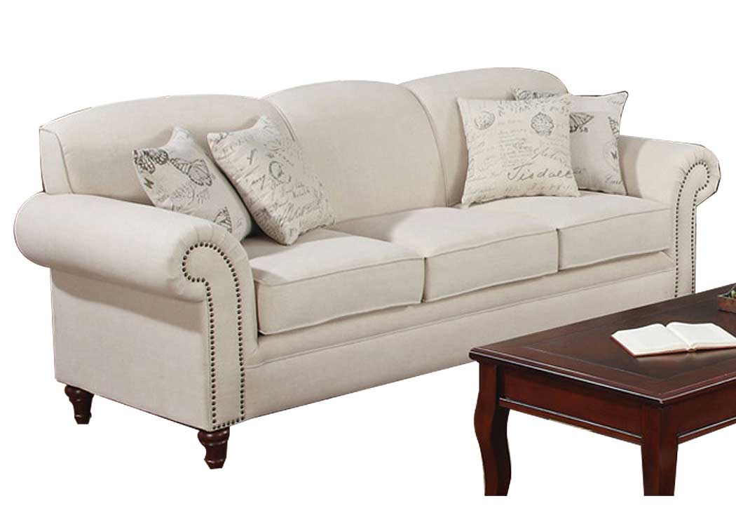 Norah Cream Sofa,ABF Coaster Furniture