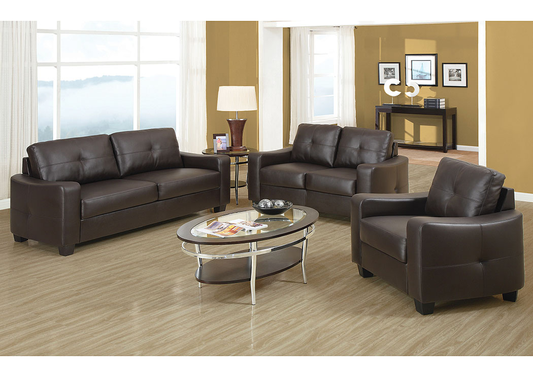 Brown Sofa and Loveseat,ABF Coaster Furniture