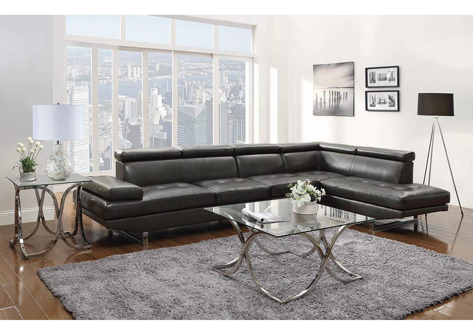 Charcoal Sectional,ABF Coaster Furniture