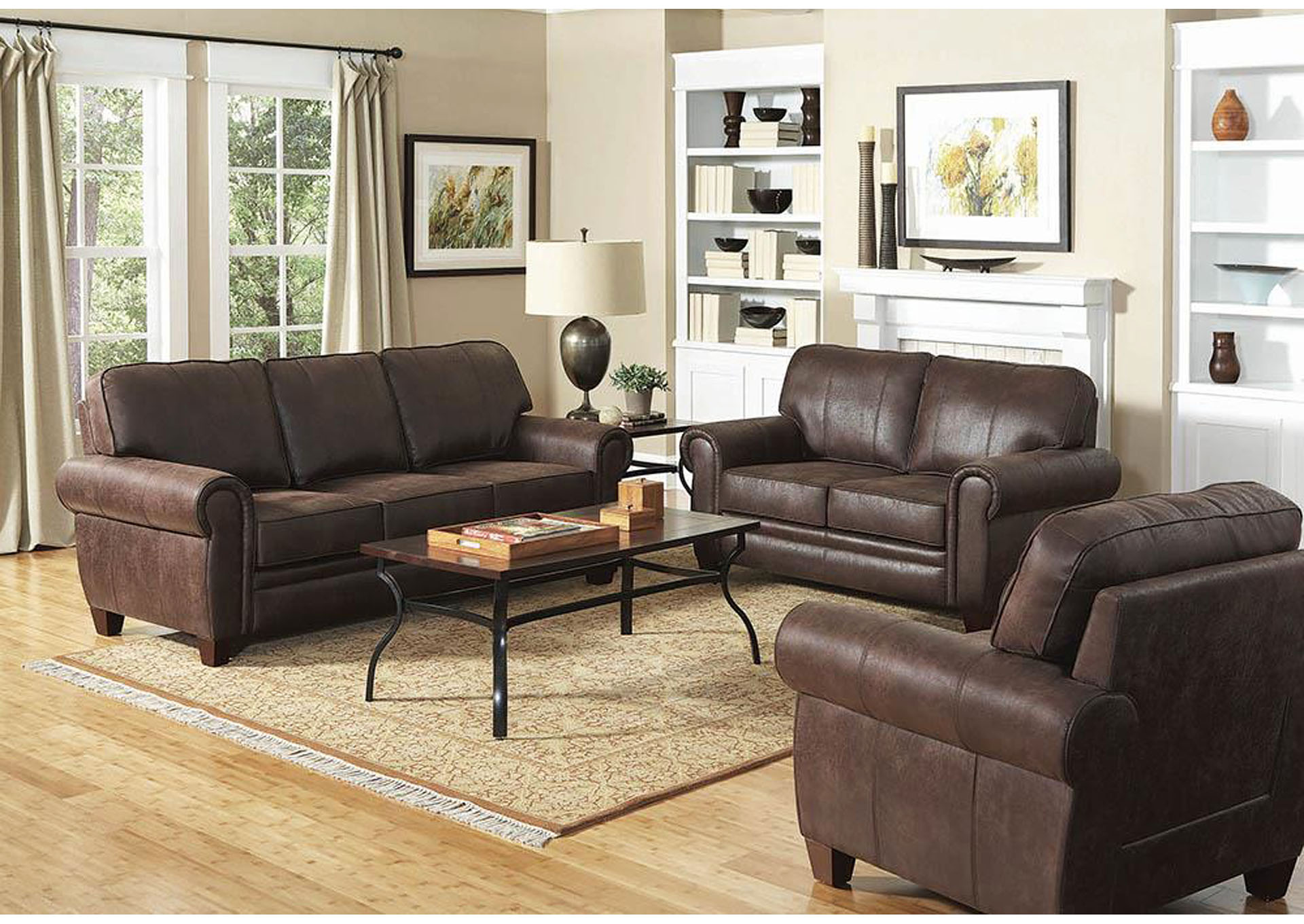 Bentley Brown Love Seat,ABF Coaster Furniture