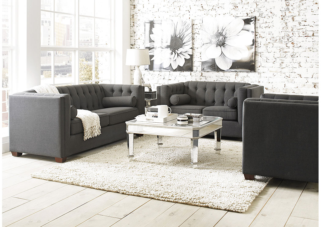 Cairns Brown Sofa & Loveseat,ABF Coaster Furniture