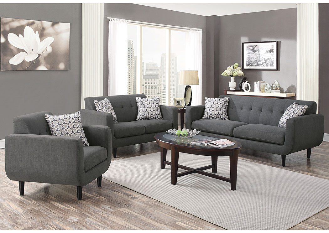 Grey Sofa and Loveseat,ABF Coaster Furniture