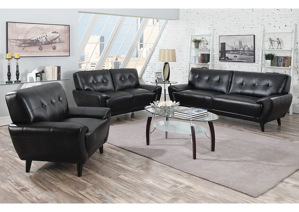 Chocolate Sofa & Loveseat,ABF Coaster Furniture