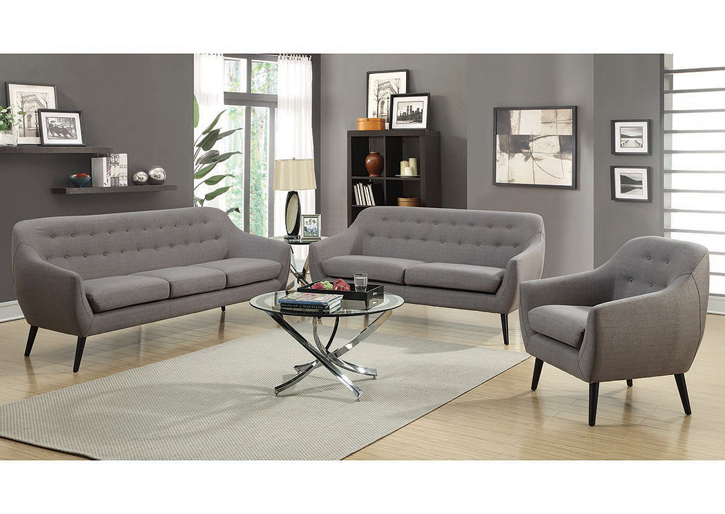 Grey Sofa & Loveseat,ABF Coaster Furniture