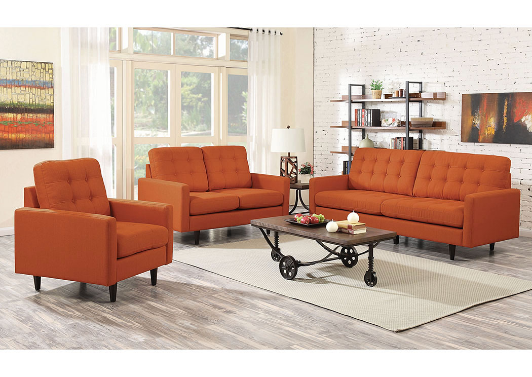 Orange Upholstered Chair,ABF Coaster Furniture