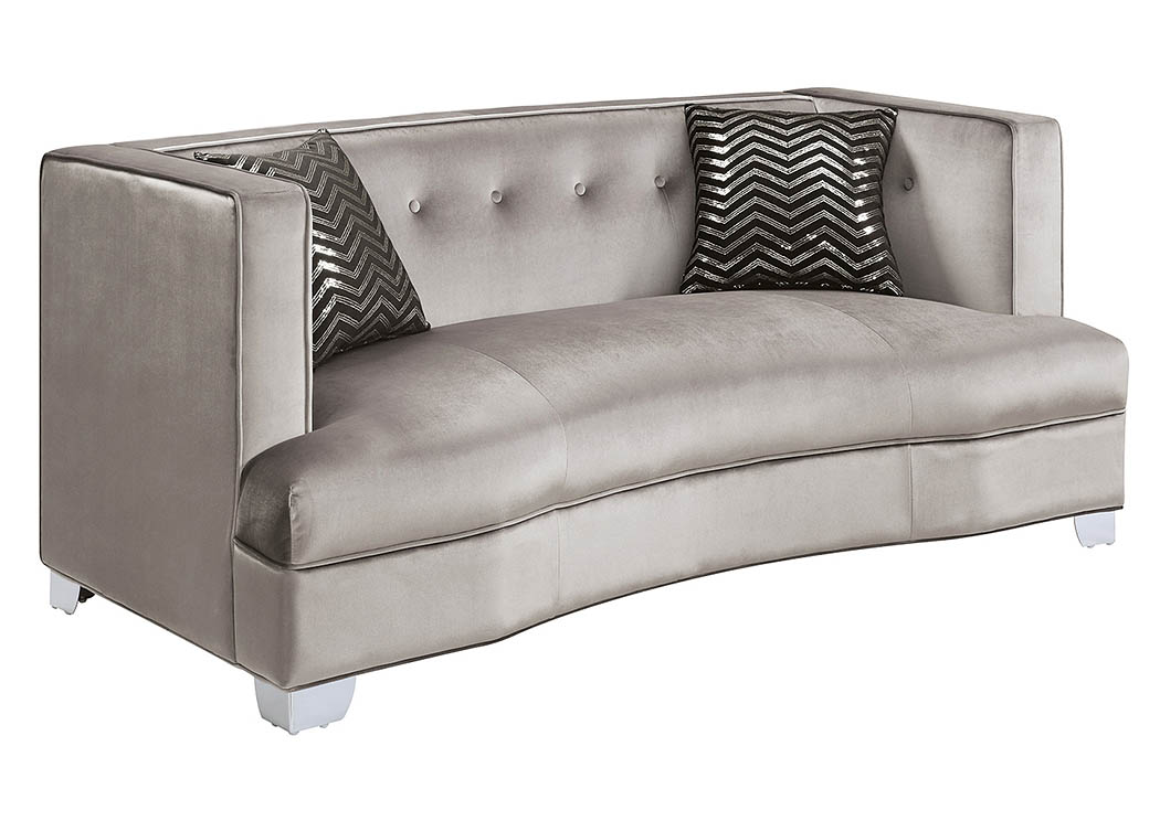 Chrome Loveseat,ABF Coaster Furniture