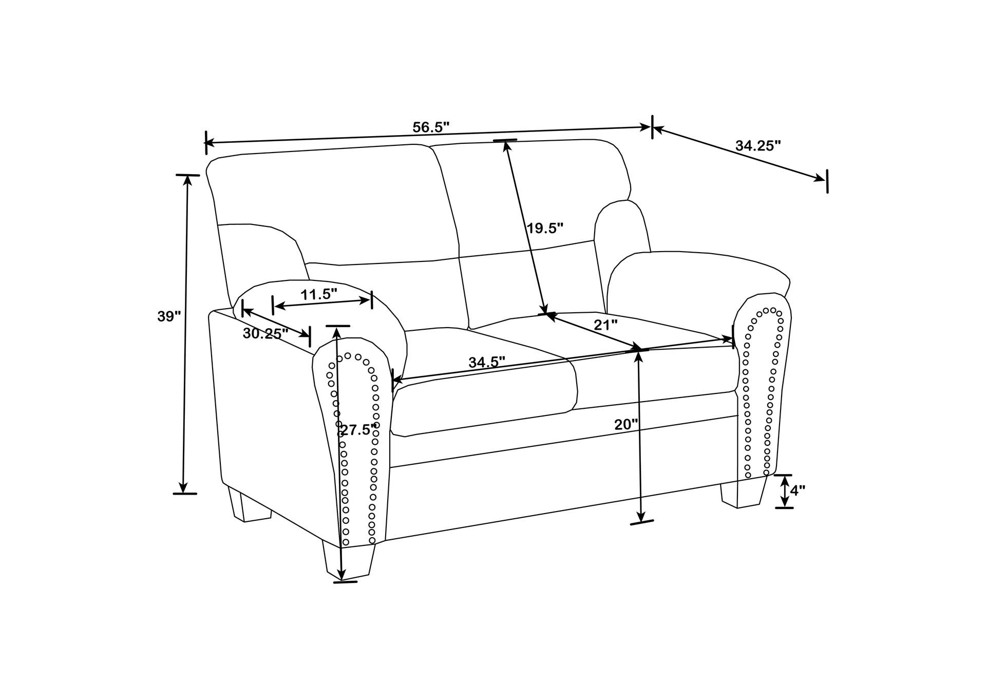 Clemintine Upholstered Pillow Top Arm Living Room Set,Coaster Furniture