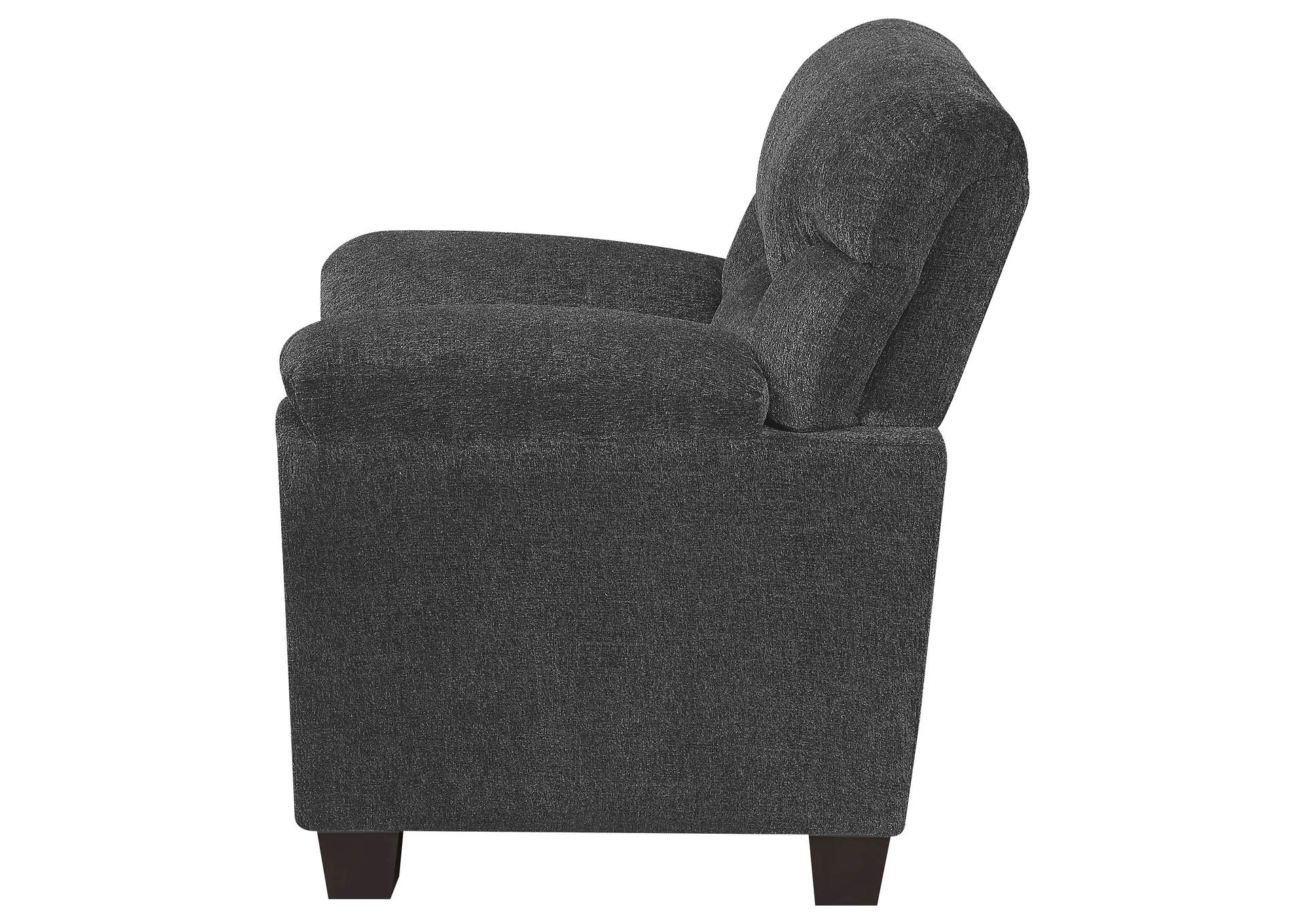 Clementine Upholstered Chair with Nailhead Trim Grey,Coaster Furniture